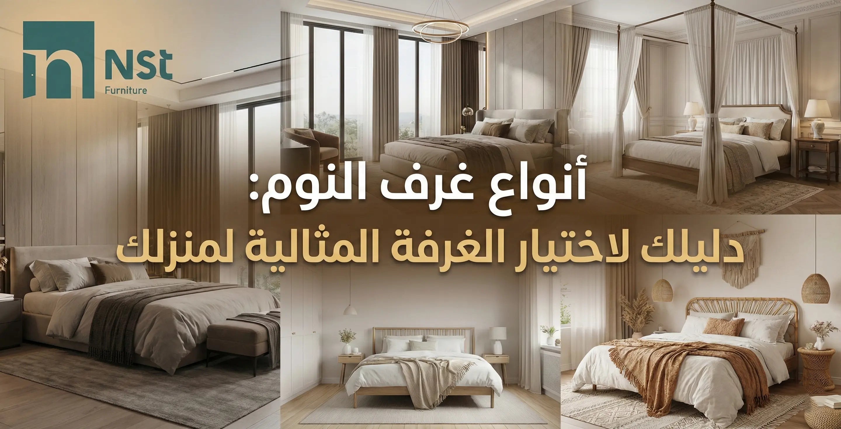 أنواع غرف النوم