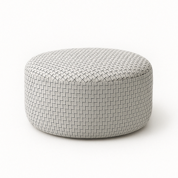Round woven Comfort Versatile Ottoman Puff

