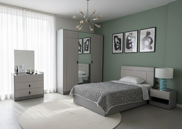 Grey Master Bedroom 1